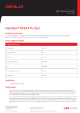 Hertalan KS143 PU-lijm - TF